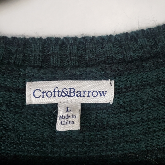 Croft And Barrow Womens Sweatshirt knit Asymmetric Size Large - Picture 2 of 4